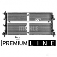 Радиатор охлаждения двигателя MAHLE ORIGINAL 1437580953 U2E 3QW cr2081000p - Изображение 5