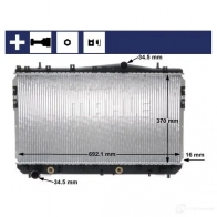 Радиатор охлаждения двигателя MAHLE ORIGINAL ZRU C1Z 1437581142 CR 1311 000S - Изображение 9