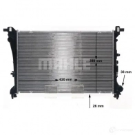 Радиатор охлаждения двигателя MAHLE ORIGINAL 1437580972 CR 1664 000S HCGK XDT - Изображение 7