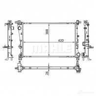 Радиатор охлаждения двигателя MAHLE ORIGINAL 1437580972 CR 1664 000S HCGK XDT - Изображение 12