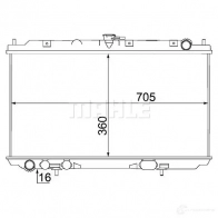 Радиатор охлаждения двигателя MAHLE ORIGINAL NX9 P1 CR 1489 000S 1437580962 - Изображение 4