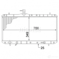 Радиатор охлаждения двигателя MAHLE ORIGINAL 1437581179 A7MU4 7 CR 1517 000S