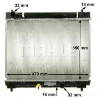 Радиатор охлаждения двигателя MAHLE ORIGINAL ODES L 1437581204 CR 1205 000S - Изображение 7