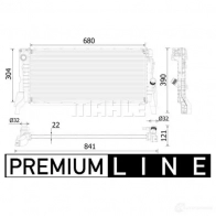 Радиатор охлаждения двигателя MAHLE ORIGINAL CR 2308 000P A554 4XJ 1437577857 - Изображение 2