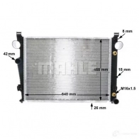 Радиатор охлаждения двигателя MAHLE ORIGINAL S2X UF 1437578433 CR 2208 000S - Изображение 8