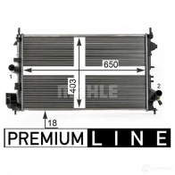 Радиатор охлаждения двигателя MAHLE ORIGINAL CR 17 000P 1437578434 R 0VRM - Изображение 5