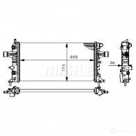 Радиатор охлаждения двигателя MAHLE ORIGINAL 1437578422 cr228000p M Z28T6F - Изображение 4