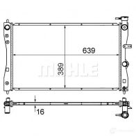 Радиатор охлаждения двигателя MAHLE ORIGINAL cr606000p 24Y TP 1437580716 - Изображение 4