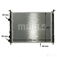 Радиатор охлаждения двигателя MAHLE ORIGINAL 1437580726 CR 645 000P AFX V6GQ - Изображение 7