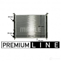Радиатор охлаждения двигателя MAHLE ORIGINAL 1437580726 CR 645 000P AFX V6GQ - Изображение 8