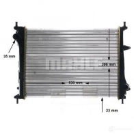 Радиатор охлаждения двигателя MAHLE ORIGINAL ZQTVN 5R CR 1999 000S 1437580960 - Изображение 7