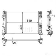 Радиатор охлаждения двигателя MAHLE ORIGINAL CR 1180 000P 1437580966 J9R 3MC - Изображение 4