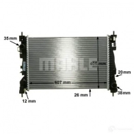 Радиатор охлаждения двигателя MAHLE ORIGINAL CR 1180 000P 1437580966 J9R 3MC - Изображение 7