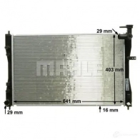 Радиатор охлаждения двигателя MAHLE ORIGINAL 1437580498 CR 1879 000S E9 DEDJ1 - Изображение 7