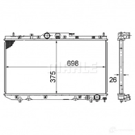 Радиатор охлаждения двигателя MAHLE ORIGINAL CR 1688 000S 5YPZ V 1437580507 - Изображение 4