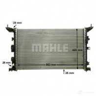 Радиатор охлаждения двигателя MAHLE ORIGINAL 1437580521 XVB 2E CR 897 000P - Изображение 7
