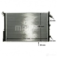 Радиатор охлаждения двигателя MAHLE ORIGINAL 1437580517 CESH U CR 312 000P - Изображение 7
