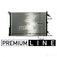 Радиатор охлаждения двигателя MAHLE ORIGINAL 1437580517 CESH U CR 312 000P - Изображение 8
