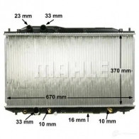 Радиатор охлаждения двигателя MAHLE ORIGINAL CR 1894 000S 3Q QEI 1437580752 - Изображение 7