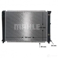 Радиатор охлаждения двигателя MAHLE ORIGINAL CR 654 000S 1437580748 T7T2C HK - Изображение 8