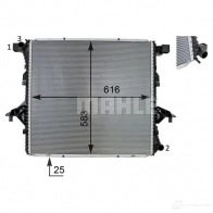 Радиатор охлаждения двигателя MAHLE ORIGINAL 1437578464 CR 81 000S U 0LBGT5 - Изображение 3
