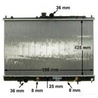 Радиатор охлаждения двигателя MAHLE ORIGINAL 1437578784 D KUYDNM CR 1881 000S - Изображение 7