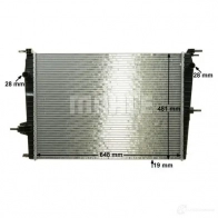 Радиатор охлаждения двигателя MAHLE ORIGINAL 1437579328 CR 1197 000P OVF8H V - Изображение 7
