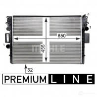 Радиатор охлаждения двигателя MAHLE ORIGINAL CR 1550 000P 1437578757 3A 80L - Изображение 5