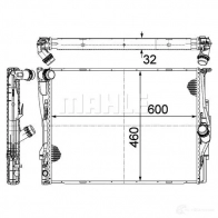 Радиатор охлаждения двигателя MAHLE ORIGINAL 1437578578 Y6KK AZI CR 1087 000P - Изображение 4