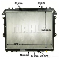 Радиатор охлаждения двигателя MAHLE ORIGINAL CR 1867 000S UW4VE MH 1437578587 - Изображение 7