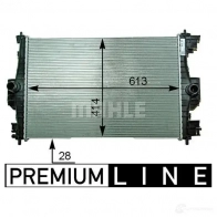 Радиатор охлаждения двигателя MAHLE ORIGINAL CR 2121 000P 1437578733 E893 OJ - Изображение 2