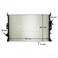 Радиатор охлаждения двигателя MAHLE ORIGINAL CR 906 000P 1437578776 AQPL LF - Изображение 7