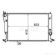 Радиатор охлаждения двигателя MAHLE ORIGINAL CR 1081 000S 1437579305 MJ 3Q3 - Изображение 4