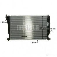 Радиатор охлаждения двигателя MAHLE ORIGINAL CR 1081 000S 1437579305 MJ 3Q3 - Изображение 7