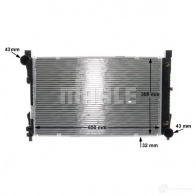 Радиатор охлаждения двигателя MAHLE ORIGINAL CR 1478 000S 1437579209 UTY5 AAT - Изображение 9