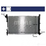 Радиатор охлаждения двигателя MAHLE ORIGINAL CR 1478 000S 1437579209 UTY5 AAT - Изображение 10