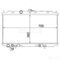 Радиатор охлаждения двигателя MAHLE ORIGINAL CR 1488 000S 93F6U 7 1437580538 - Изображение 4