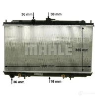 Радиатор охлаждения двигателя MAHLE ORIGINAL CR 1488 000S 93F6U 7 1437580538 - Изображение 7