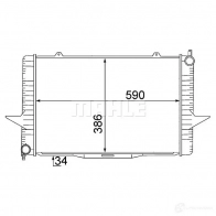 Радиатор охлаждения двигателя MAHLE ORIGINAL CR 1543 000S 3T 171M 1437577426 - Изображение 6