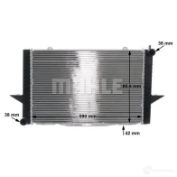 Радиатор охлаждения двигателя MAHLE ORIGINAL CR 1543 000S 3T 171M 1437577426 - Изображение 9
