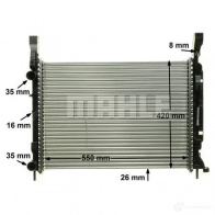 Радиатор охлаждения двигателя MAHLE ORIGINAL 9 RRRO CR 1156 000P 1437580783 - Изображение 7