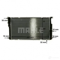 Радиатор охлаждения двигателя MAHLE ORIGINAL CR 1909 000P F4P 298I 1437580496 - Изображение 7