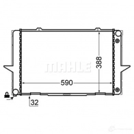 Радиатор охлаждения двигателя MAHLE ORIGINAL CR 762 000S 1437579438 I0S82 JW - Изображение 6