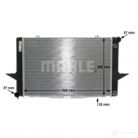 Радиатор охлаждения двигателя MAHLE ORIGINAL CR 762 000S 1437579438 I0S82 JW - Изображение 9
