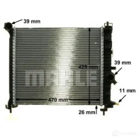 Радиатор охлаждения двигателя MAHLE ORIGINAL PA LWX 1437580037 CR 1189 000P - Изображение 7