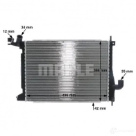 Радиатор охлаждения двигателя MAHLE ORIGINAL 1437580063 CR 563 000S AV6U X - Изображение 9
