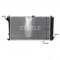 Радиатор охлаждения двигателя MAHLE ORIGINAL 1437579857 SGS 4G CR 1424 000S - Изображение 9
