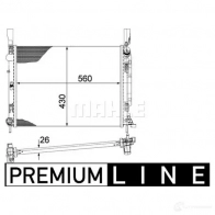 Радиатор охлаждения двигателя MAHLE ORIGINAL CR 1154 000P 1437580042 N3JYT O5 - Изображение 2