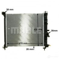 Радиатор охлаждения двигателя MAHLE ORIGINAL CR 1190 000P 1437580051 1BKZ 8 - Изображение 7