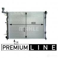 Радиатор охлаждения двигателя MAHLE ORIGINAL 1437580278 TNMJGH G CR 1337 000P - Изображение 2